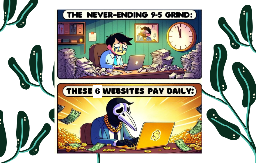 9 to 5 is a Scam. These 6 Websites Pay Daily